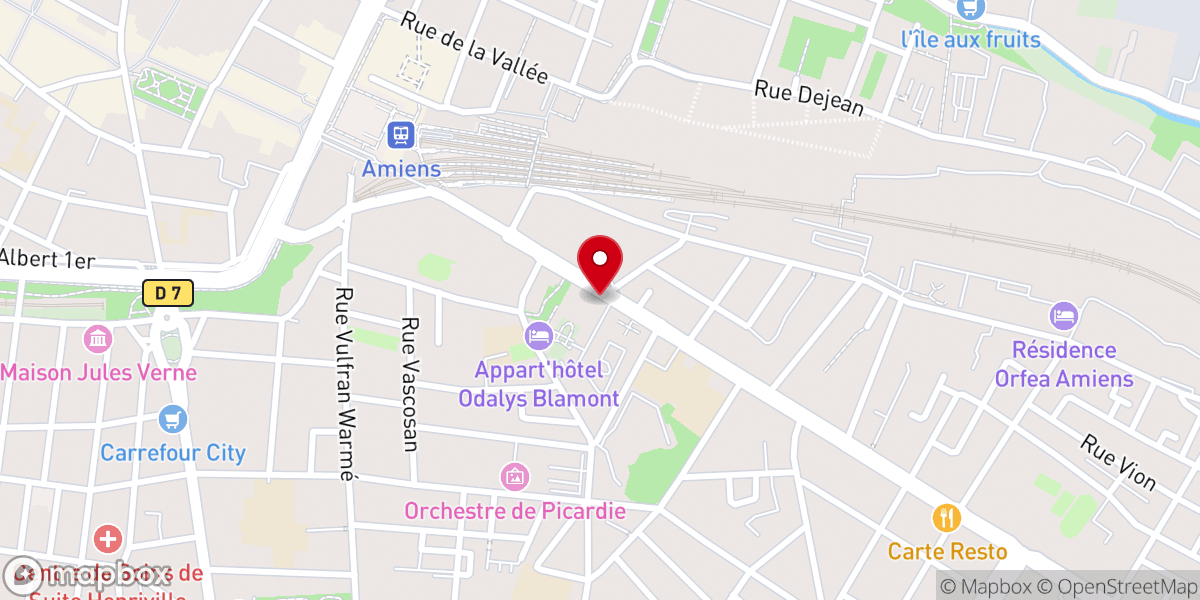 Map showing location of Chapelle Saint-Vincent-de-Paul