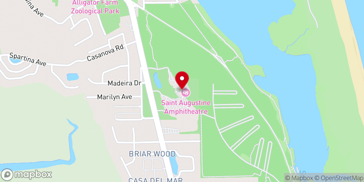 Map showing location of The St. Augustine Amphitheatre