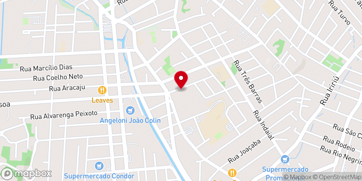 Map showing location of Primeira Igreja Batista do Sétimo Dia de Joinville