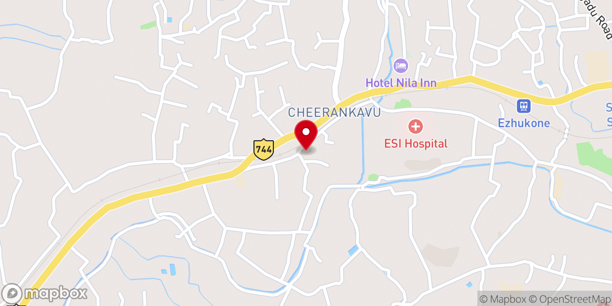 Map showing location of Kottakkuzhi St. George Orthodox Pilgrim Church