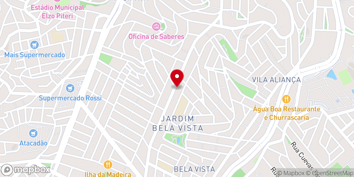 Map showing location of Igreja Batista em Bela Vista