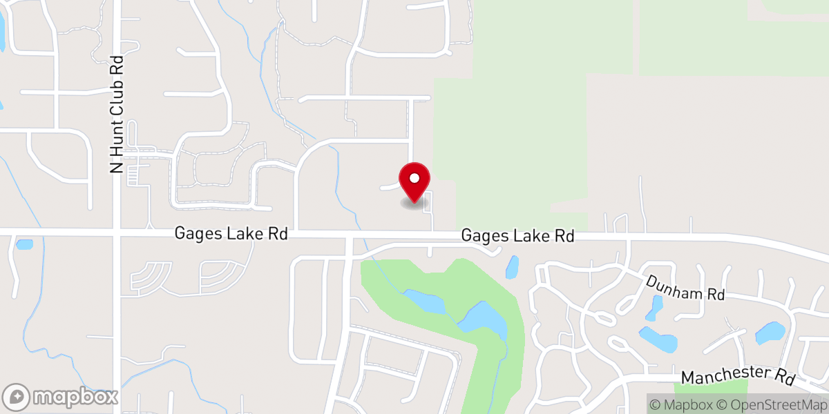 Map showing location of Gurnee Chinese Christian Church