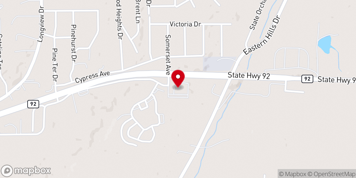 Map showing location of Salem United Methodist Church