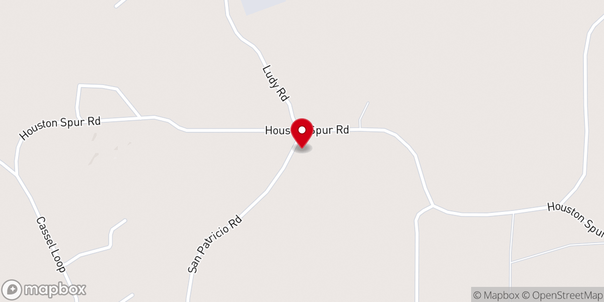 Map showing location of San Patricio Baptist Church