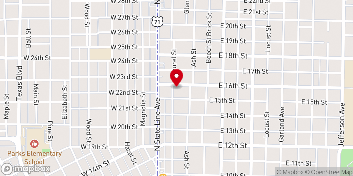 Map showing location of Fairview United Methodist Church