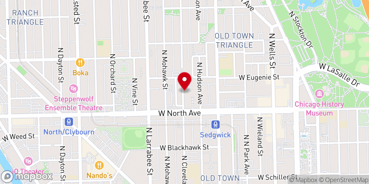 Map showing location of St Michael Catholic Church in Old Town