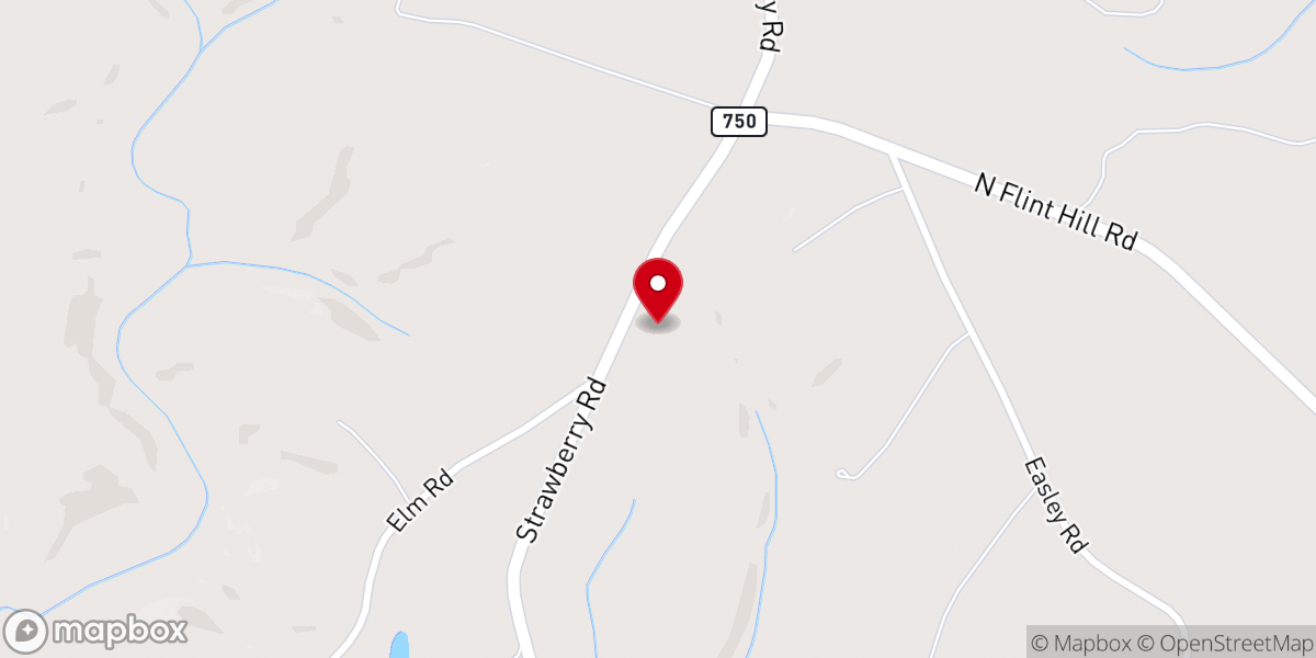 Map showing location of Callands Church