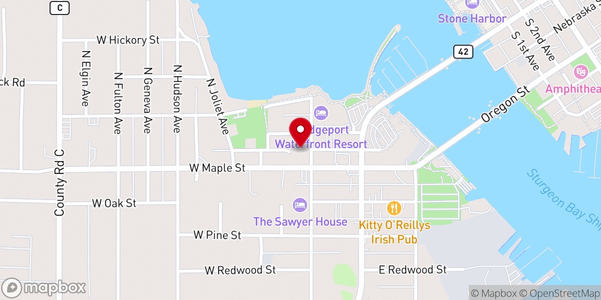 Map showing location of St. Peters Lutheran School