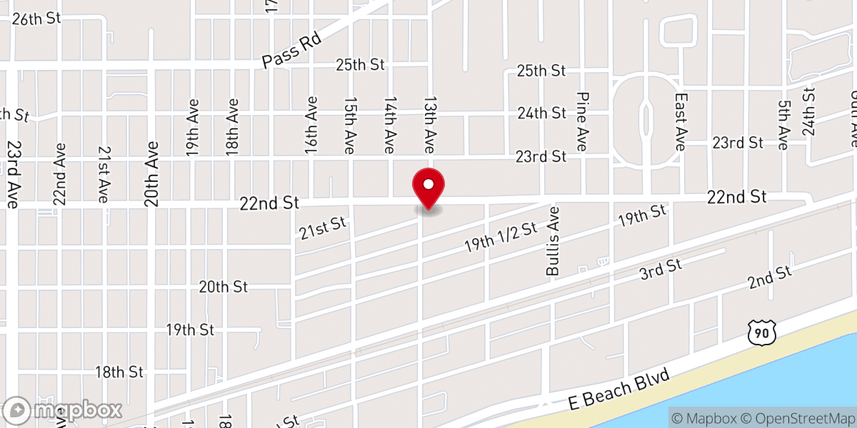 Map showing location of Morning Star Baptist Church