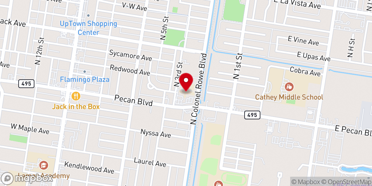 Map showing location of St Paul Lutheran Church