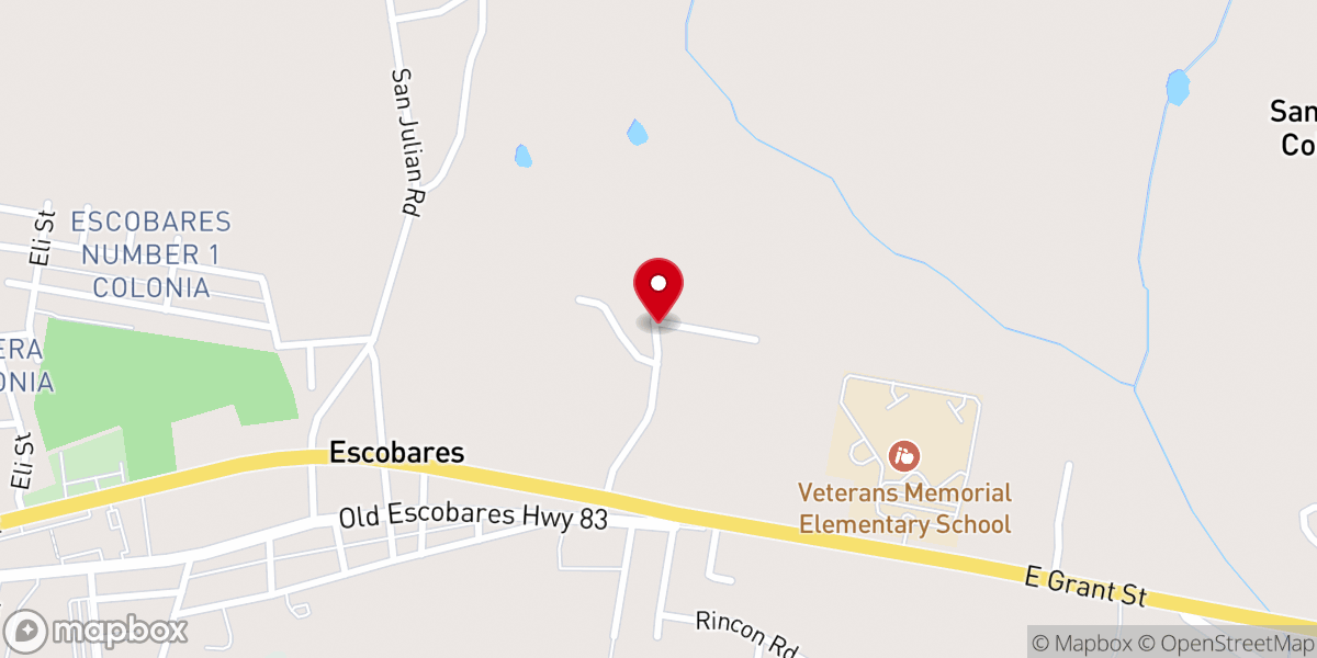 Map showing location of Templo Oasis De ESPERANZA