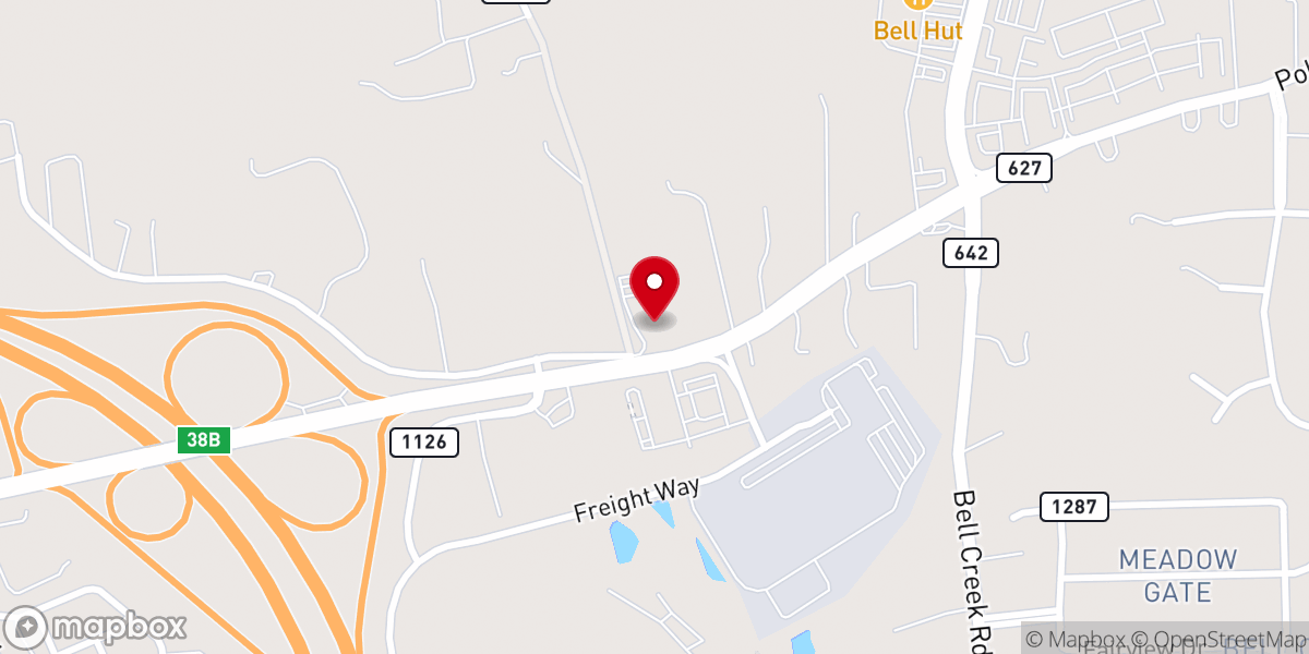 Map showing location of Harvest Christian Fellowship