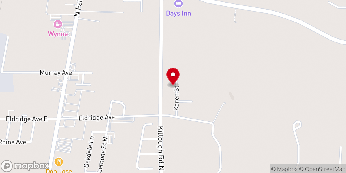 Map showing location of Parsonage Mc Elroy UMC