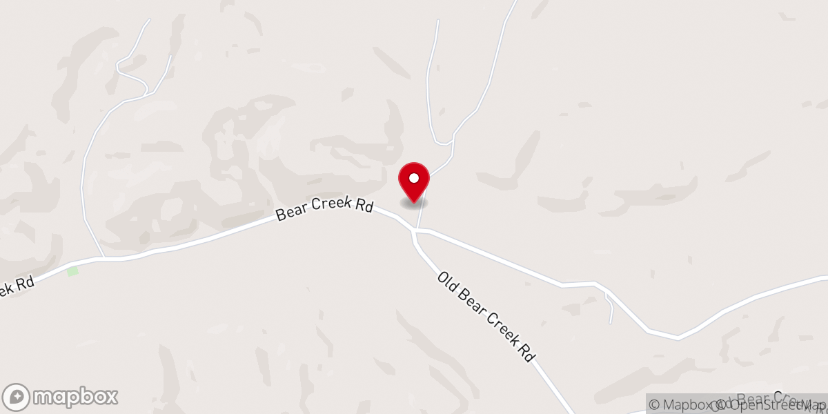 Map showing location of Camp Ridgedale