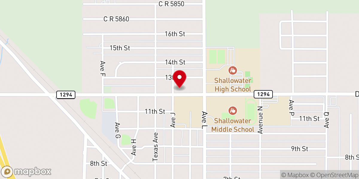 Map showing location of Twelfth Street Church of Christ
