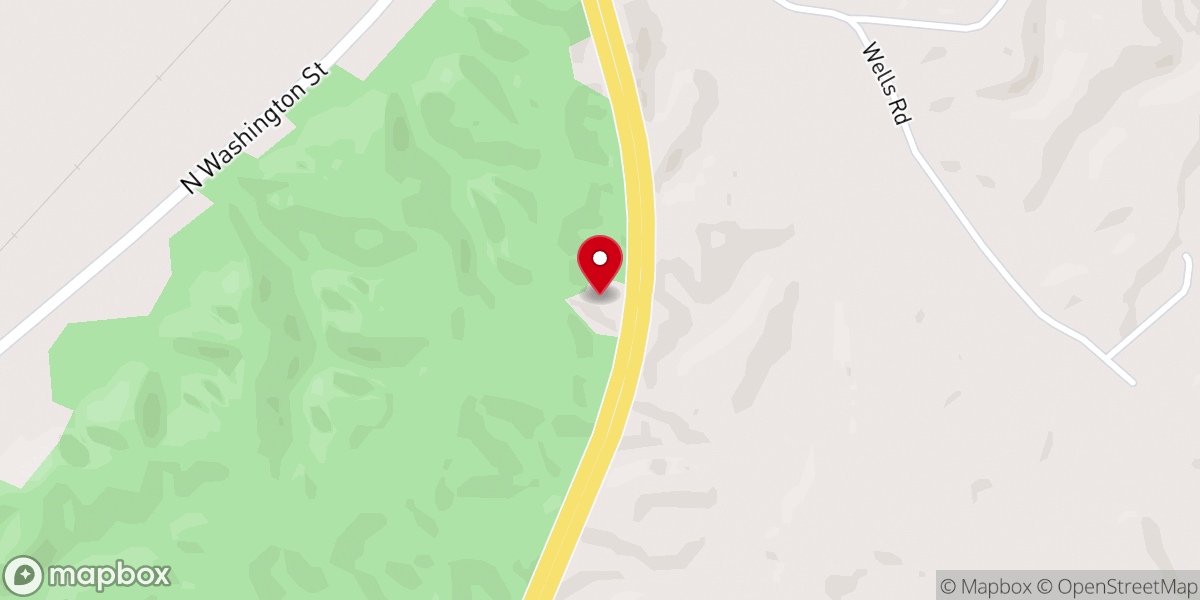 Map showing location of Solid Rock Church