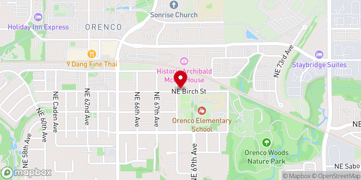 Map showing location of Unitarian Universalist Community Church of Washington County