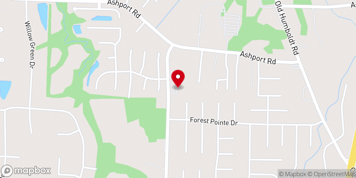 Map showing location of Pleasant Plains church of Christ