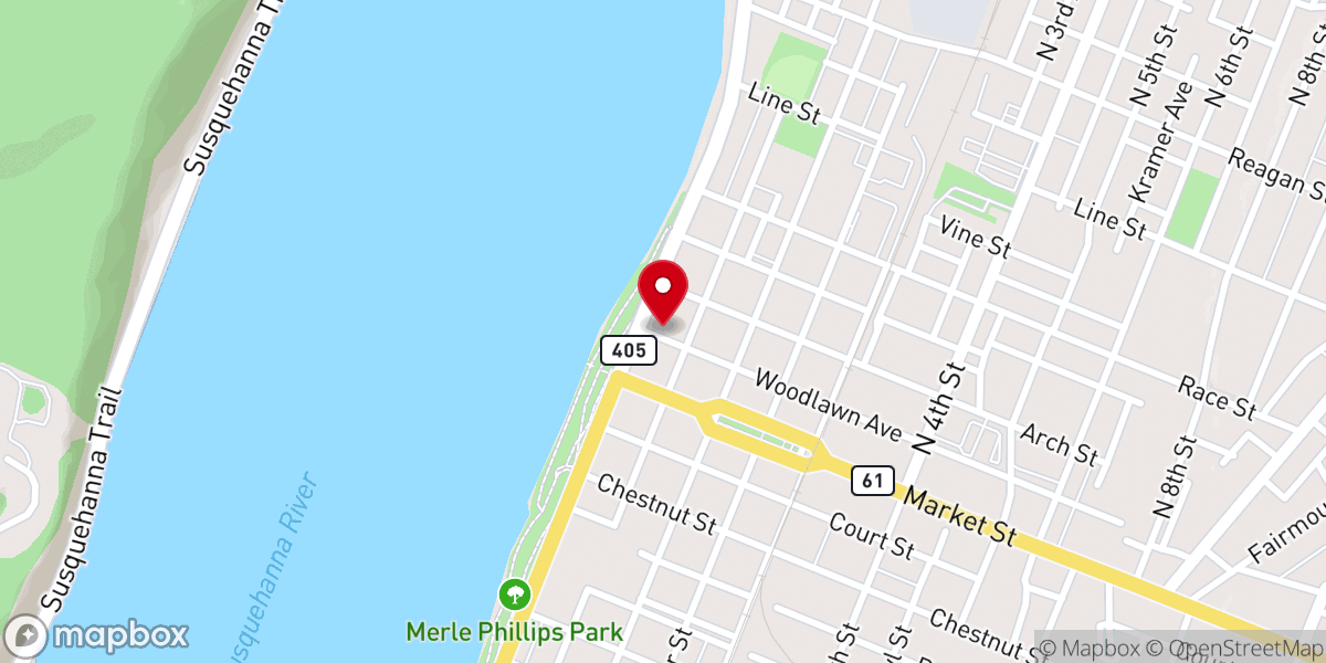 Map showing location of St. Matthew Episcopal Church