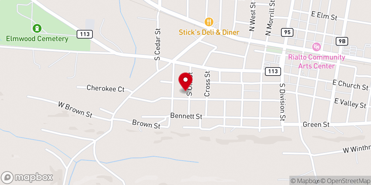 Map showing location of Garden of Gethsemane United Church of God in Christ