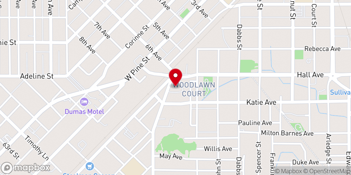 Map showing location of Martin Luther King Avenue Baptist Church