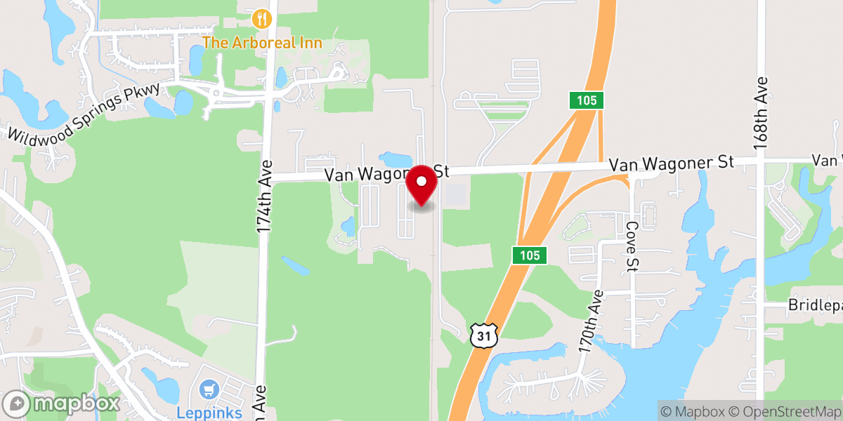 Map showing location of Bridge To Life Ministries