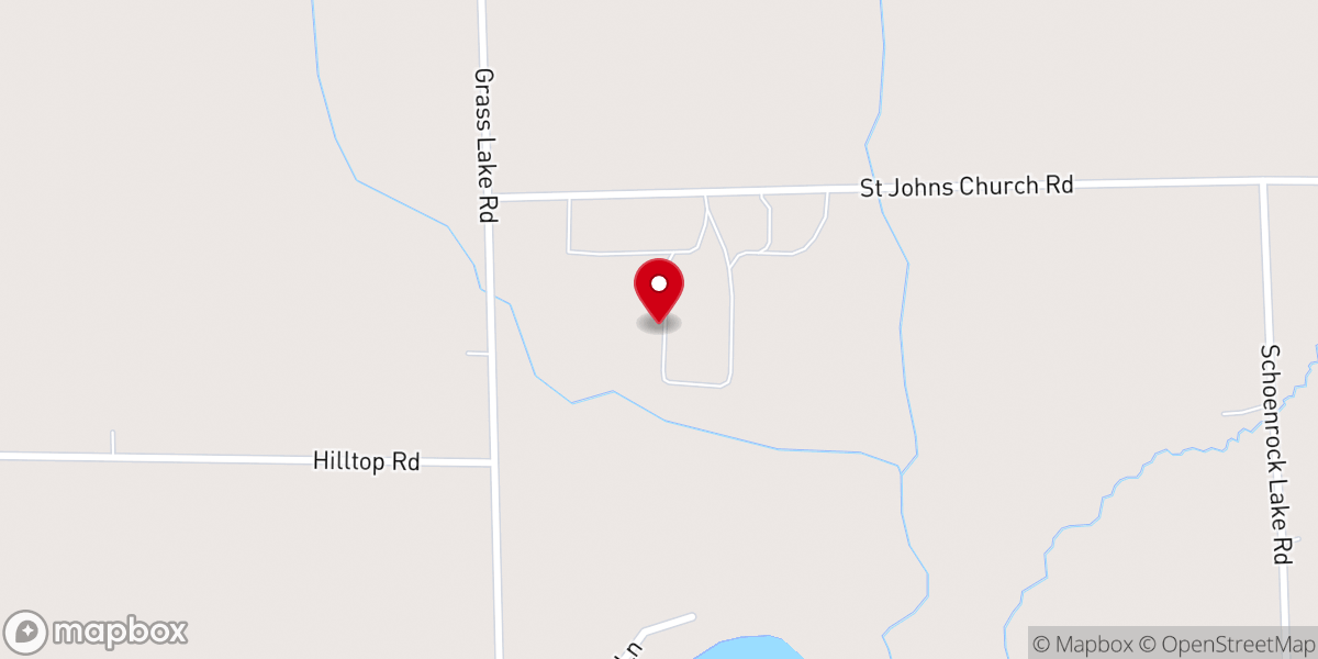 Map showing location of Wisconsin District UPCI Campground