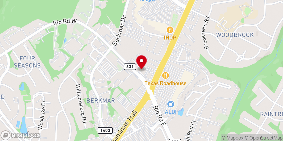 Map showing location of God's House of Faith