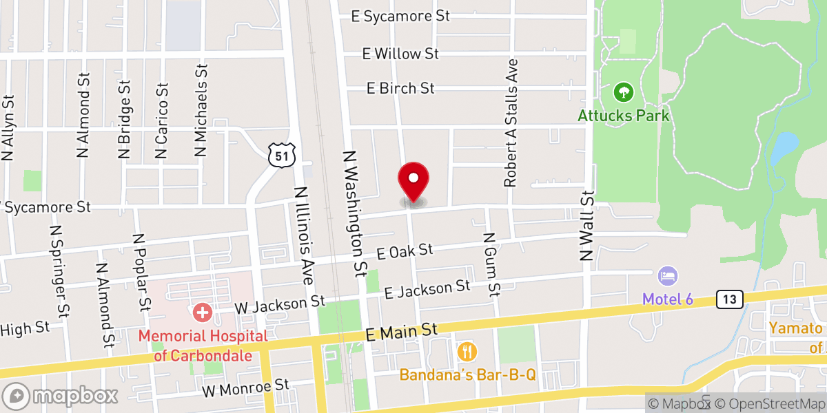 Map showing location of Encouraging Word Ministry