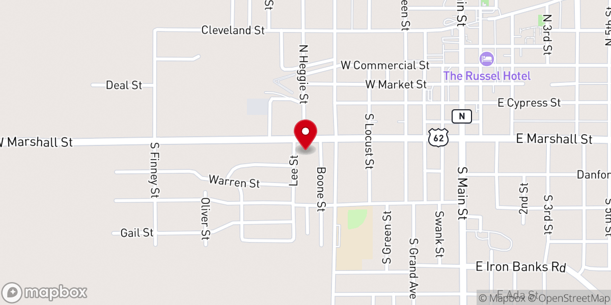 Map showing location of Opportunity Family Outreach Center