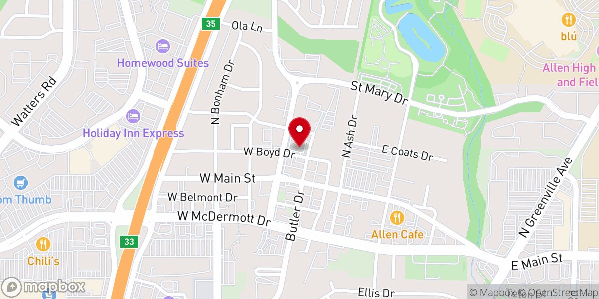 Map showing location of Faith Tabernacle Church of God