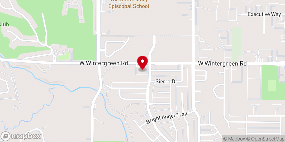 Map showing location of Loving Fellowship Baptist Church