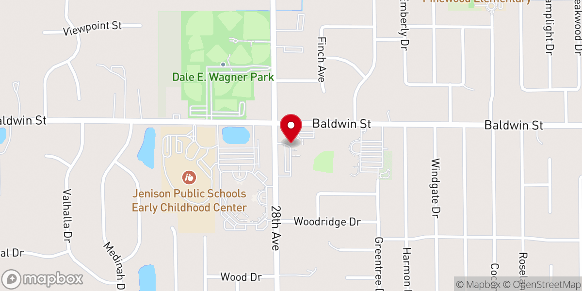 Map showing location of Georgetown United Methodist Church