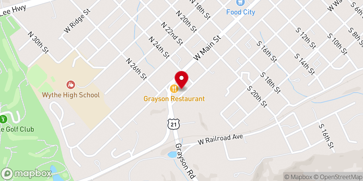Map showing location of Agape Food Pantry