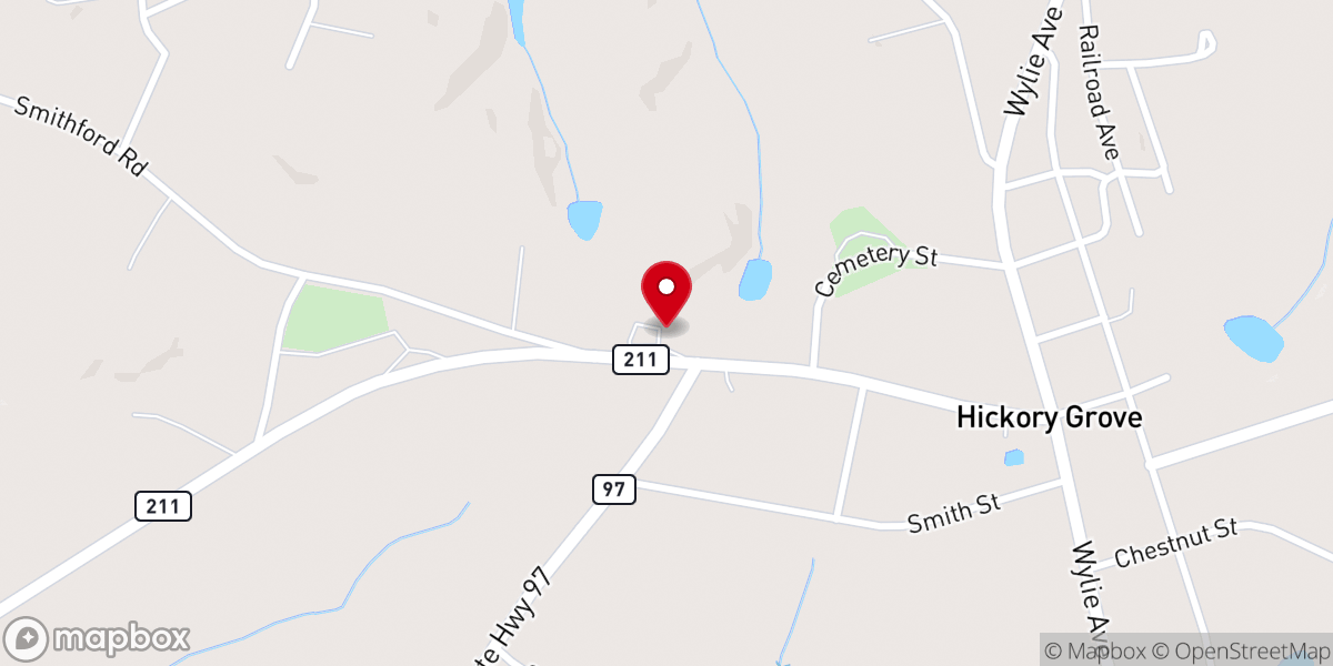 Map showing location of Mount Vernon United Methodist Church
