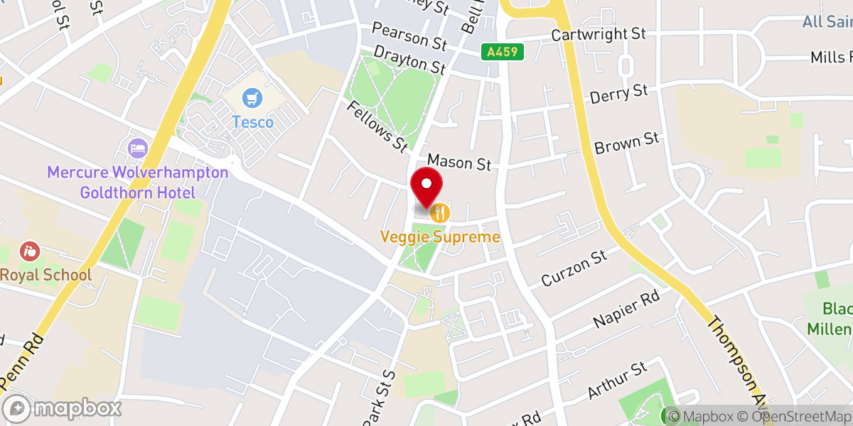 Map showing location of Christian Life Centre