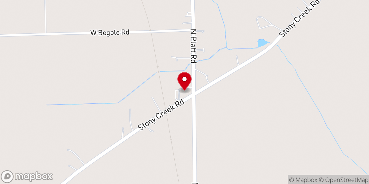 Map showing location of York Baptist Church