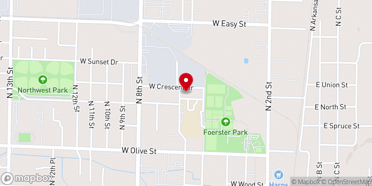 Map showing location of Heritage Community Church