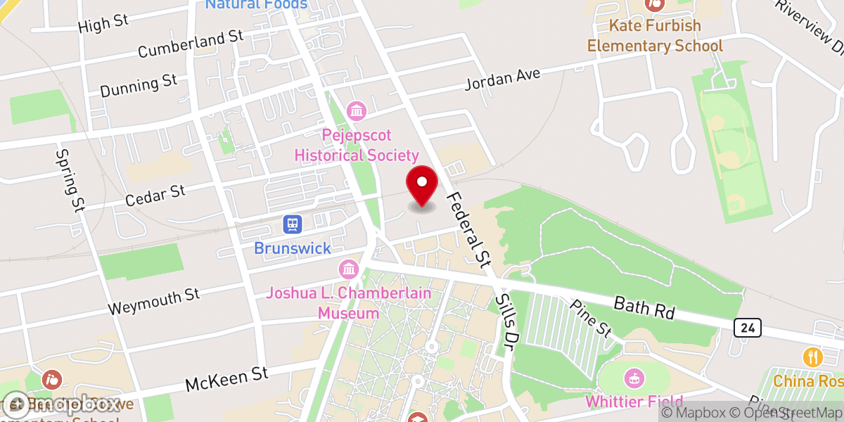 Map showing location of First Parish Playground
