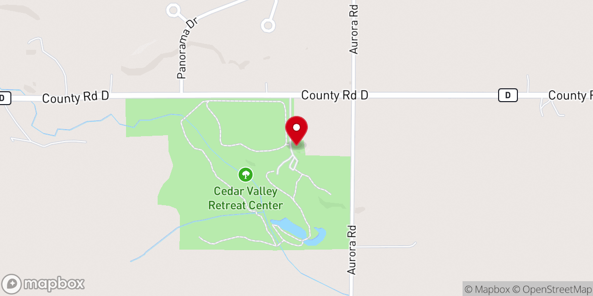 Map showing location of Cedar Valley - UCCI