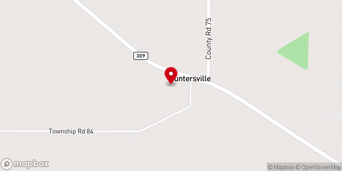 Map showing location of Old Regular Baptist Church