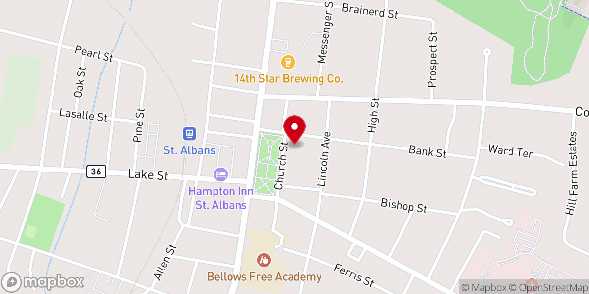 Map showing location of St. Albans Seventh-day Adventist Church