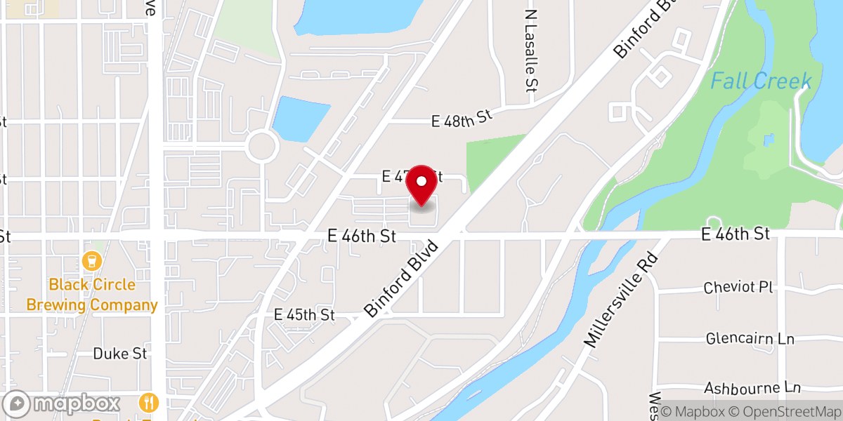 Map showing location of Living Water Fellowship Church