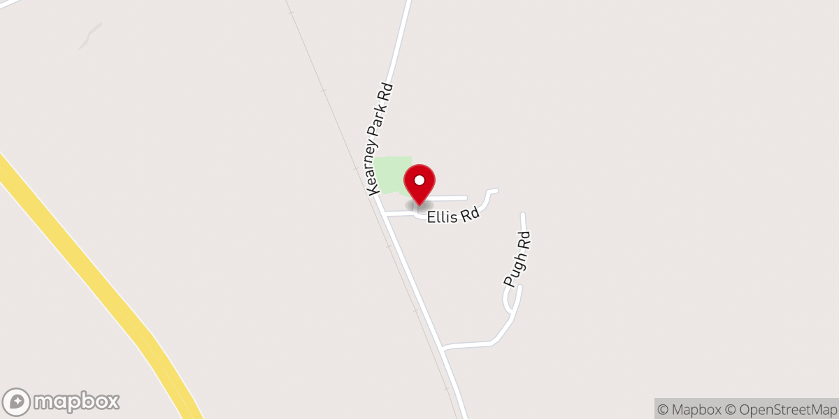 Map showing location of Woodman Hill MB Church