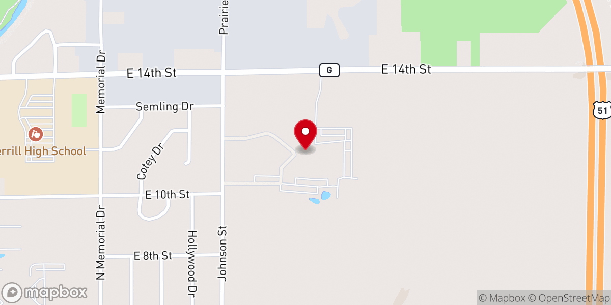 Map showing location of Church Mutual Insurance Company, S.I.