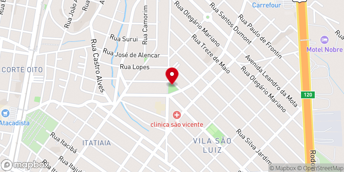 Map showing location of Paróquia Imaculada Conceição