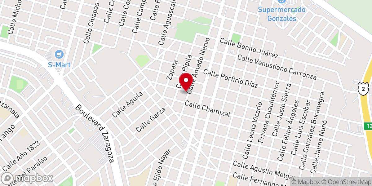Map showing location of Iglesia Peña de Horeb, Asambleas de Dios