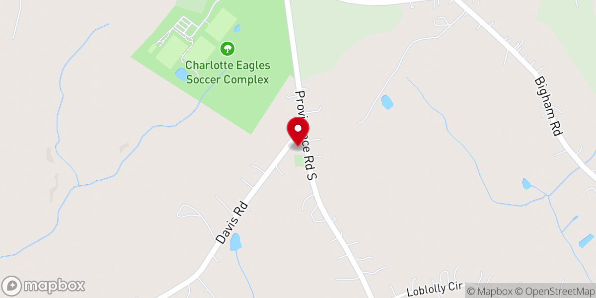 Map showing location of Ebenzer AME Zion Church