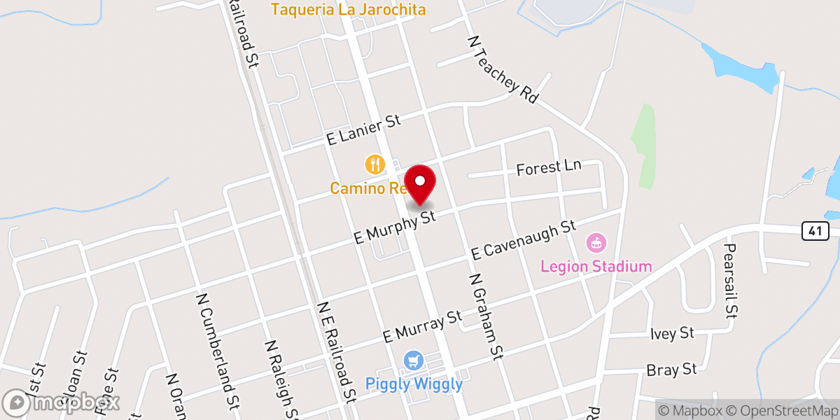 Map showing location of The Duplin Inn