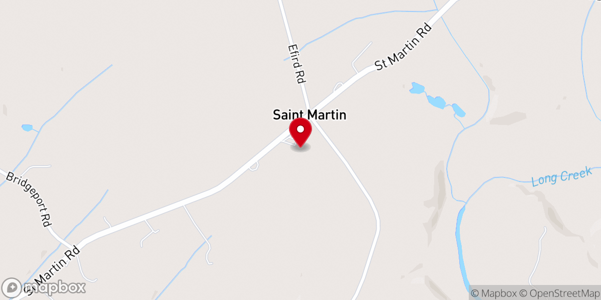 Map showing location of Saint Martins Church